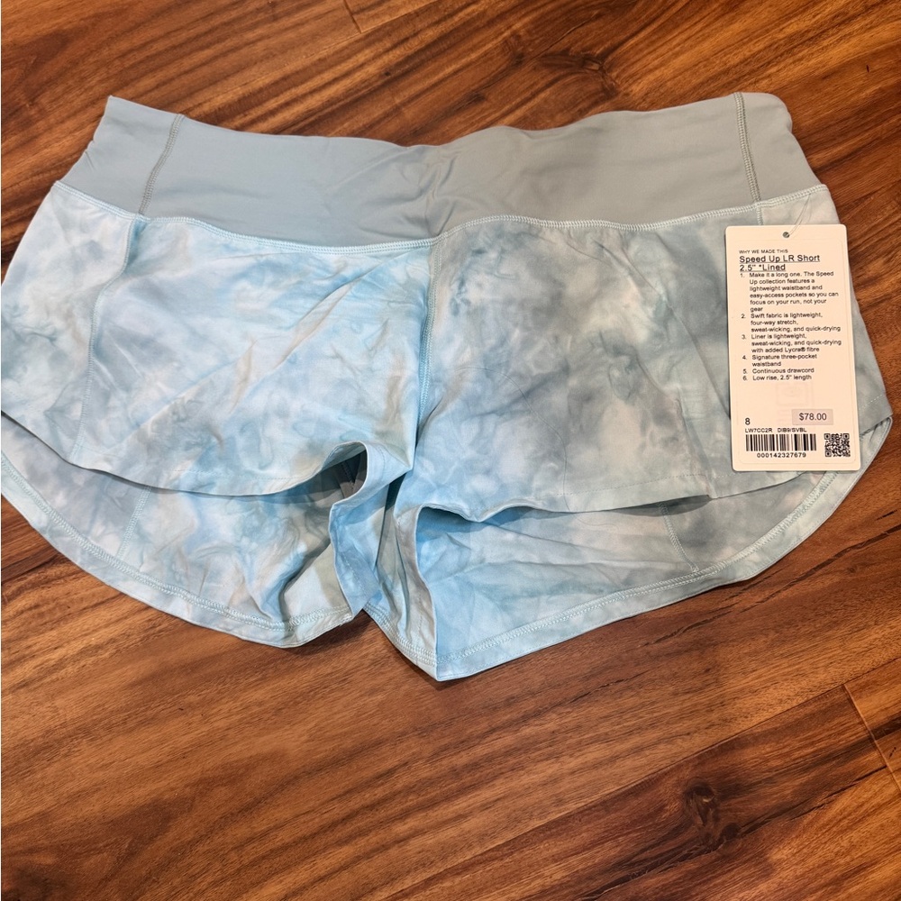 Lululemon Athletica Light Blue Athletic Shorts